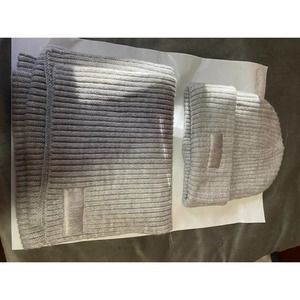 NWOT VS PINK Ribbed Scarf & Hat Set